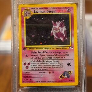 PROXY FAN MADE Sabrina's Gengar Pokémon Card PSA10